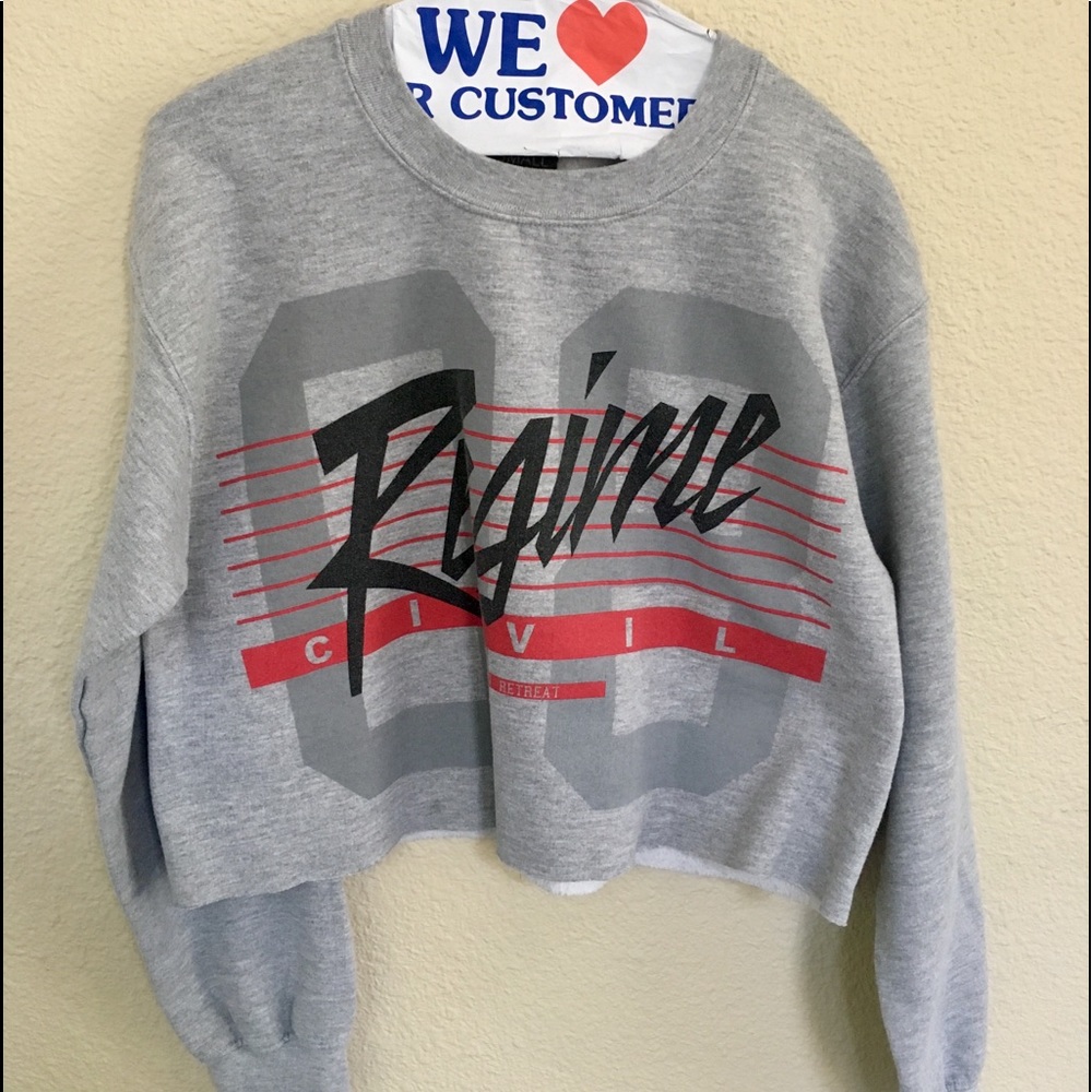 Grey Regime Civil cropped sweater